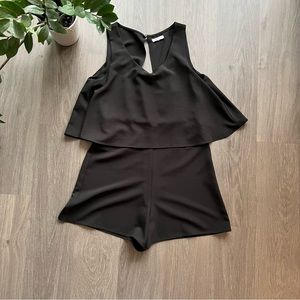 Noul Black Sleeveless Romper (with Shorts) & Butterfly Detail